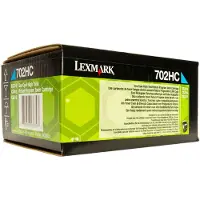 Lexmark 70C2HC0 (702HC) Toner Cyaan Hoge capaciteit