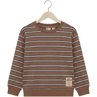Daily7 oversized gestreepte sweater - bruin Streep - maat 128