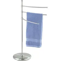 Wenko Porte-serviettes et porte-vêtements adiamo, 3 bras - brossé