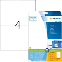 Herma prem. etiketten w. 105X148 25 vel DIN A4 100 stuks 5063