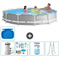 Intex Prism Frame Zwembad, rond - 366x76 cm - 6-delig, model S32108
