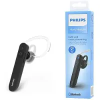 Philips SHB1603/10 - Mono-hoofdtelefoon met Bluetooth - Draadloos bellen - Zachte oordopjes - Zwart, 1,6 x 3,6 x 2,2 cm