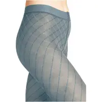 Falke Intrigue gedessineerd materiaal transparent 30 DEN panty dames blauw - maat M