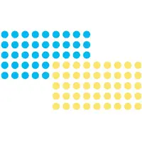 Franken Markeringspunten Papier Blauw, geel 1040 Stuks