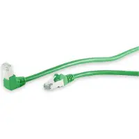S-Impuls CAT.6 patchkabel, S/FTP, 90 graden, 0,5 meter, groen