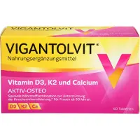 WICK Pharma - Zweigniederlassung der Procter & Gamble GmbH VIGANTOLVIT Vitamin D3, K2 en calcium tabletten, 60 tabletten