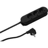Sonstiges SMART stekkerdoos 3x geaard contact, geschroefd, zwart, 3 m