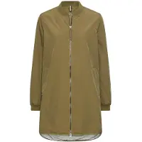 Camel active damesmantel met 2-weg rits, olijfgroen, dameskleding - 50