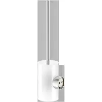 Keuco Reva - Toiletborstel met handvat, mat glas/chroom 12864019000