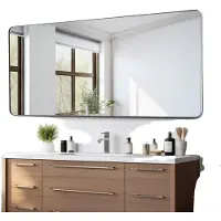 OEM VEVOR Wandspiegel, make-upspiegel, badkamerspiegel, 1828 x 813 x 25 mm, rechthoekige spiegel met zilverkleurige frame van aluminiumlegering