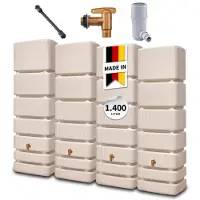 Graf 4rain SLIM wandtank SET 1400 L zandbeige
