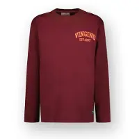 Vingino T-shirt Icon-logo-LS Jongen Bruin 116