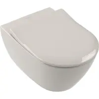 Villeroy & Boch Subway 2.0 closetzitting afneembaar met softclose en deksel pergamon