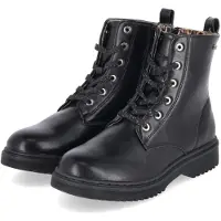 Indigo Mädchen veterschoenen, zwart, synthetisch materiaal, maat: 32