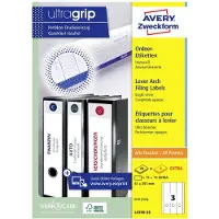Avery Zweckform Ordnerrugetiketten Zweckform 29,7 X 61 Mm Wit 75 Stuks
