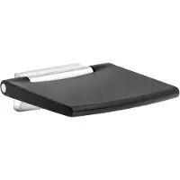 Keuco Plan - Douchezitting, opklapbaar, zwart/chroom 14983010037