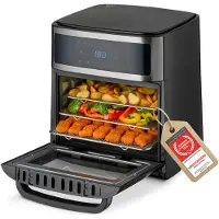 TZS First Austria First Austria 5053-5 Heteluchtfriteuse - Airfryer XXL - 13L - Zwart, Friteuse, Zwart