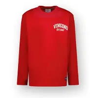 Vingino T-shirt Icon-logo-LS Jongen Rood 152