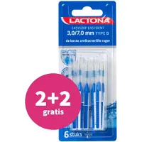 Lactona EasyGrip Interdentaal Ragers 3-7mm donkerblauw - 5 stuks