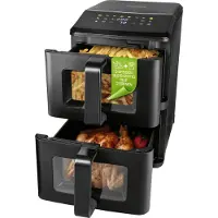 DS Produkte 19129 Airfryer 10 l Anti-aanbaklaag, BPA-vrij, CoolTouch-behuizing, Digitale timer, Grillfunctie, Heteluchtfunctie, Multifunctioneel,
