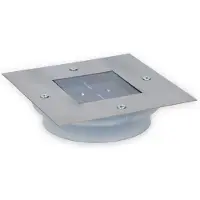Grundig Solar Grondspot LED Vierkant RVS - 13 x 13 cm