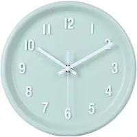 Sensahome Wandklok Oslo - Modern Scandinavisch Design - Ronde Klok - Ø25cm - Turquoise