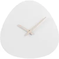 Sensahome Wandklok Lima - Japandi Stijl Design Klok - Moderne Organische Vorm Betonlook - Ø30cm - Wit