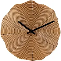 Sensahome Wandklok Montreal - Luxe Industrieel Stijl Klok - Organische Vorm - Roestig Design - Ø30cm - Brons