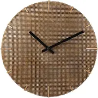 Sensahome Wandklok Boston - Luxe Industrieel Design - Roest look - Ø30cm - Brons