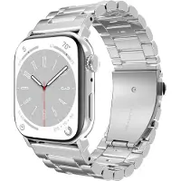 Just in Case Rvs Bandje Zilver voor Apple Watch 40/41/42 mm