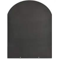 DIVINA FIRE 90x80 cm stalen beschermingsplaat voor houten en pelletkachels