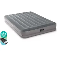 Coppens Intex queen prestige Mid-Rise luchtbed + fastfill ingebouwde pomp - 2 persoon |