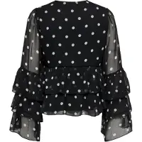 ONLY Blouse 'ONLNovara' zwart / wit