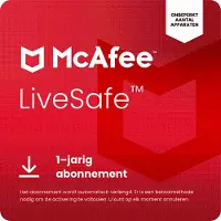 McAfee Livesafe - Onbeperkt Aantal Apparaten Abonnement Van 1 Jaar Wordt Jaarlijks Automatisch Verlengd (digitale Download)
