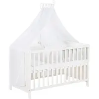 Roba Multifunctioneel bed sterren grijs met extra bedfunctie 60 x 120 cm wit incl. uitrusting zonder hoeslaken