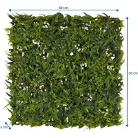 Hjh OFFICE Plantmat/-wand MORE GREEN I 50 x 50 kunststof groen