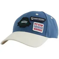 Bad Boys - Jongens pet met patches - Regular fit - Blauw - Maat: M