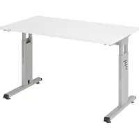 Hjh OFFICE PRO MEGA 612 S - Tafelhoogte I In hoogte verstelbaar Wit/Zilver