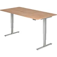 Hjh OFFICE PRO XDSM 2E S - 200 x 100 Walnoot Tafelhoogte I Elektrisch in hoogte verstelbaar
