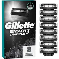 Gillette Mach3 Charcoal Vervangende Open Messen 8 st
