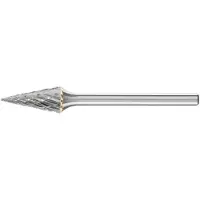 PFERD TOOLS 21215083 Freesstift Hardmetaal Spitse kegel Lengte 43 mm Afmeting, Ø 6 mm Werklengte 13 mm Schachtdiameter 3 mm 1 stuks