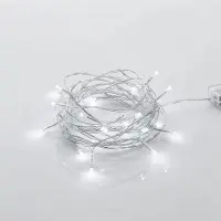 Spetebo Lichtslinger met 20 LED's in koud wit - 200 cm - Kerstverlichting voor op tafel, decoratie, binnenverlichting