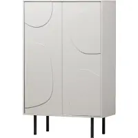 Woood Cadiz Opbergkast - Grenen - Mist - 135x85x40