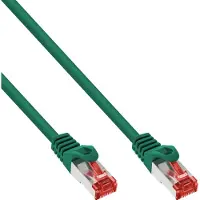 InLine Patchkabel, S/FTP (PiMf), Cat.6, 250 MHz, PVC, koper, groen, 40m