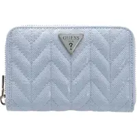 GUESS portemonnee Stacey SLG Zip Around Wallet Light Blue Lichtblauw