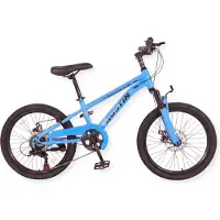 Buxibo - Fiets Austin - Kinderfiets voor ruw terrein - Stalen frame - 20 inch - Blauw