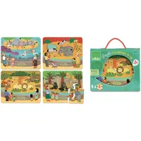 Vilac houten puzzel dierentuin - educatief speelgoed in houten doos.