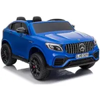 Lean Toys Kindervoertuig, model Mercedes GLC 63S, in blauw gespoten