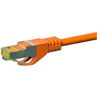 Danicom RJ45 netwerkkabel S/FTP (PiMF), met CAT 7 kernkabel, oranje, 5 meter