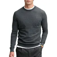 Superdry Essentiële Gebreide Trui Van LW-Wolmix, Grijs